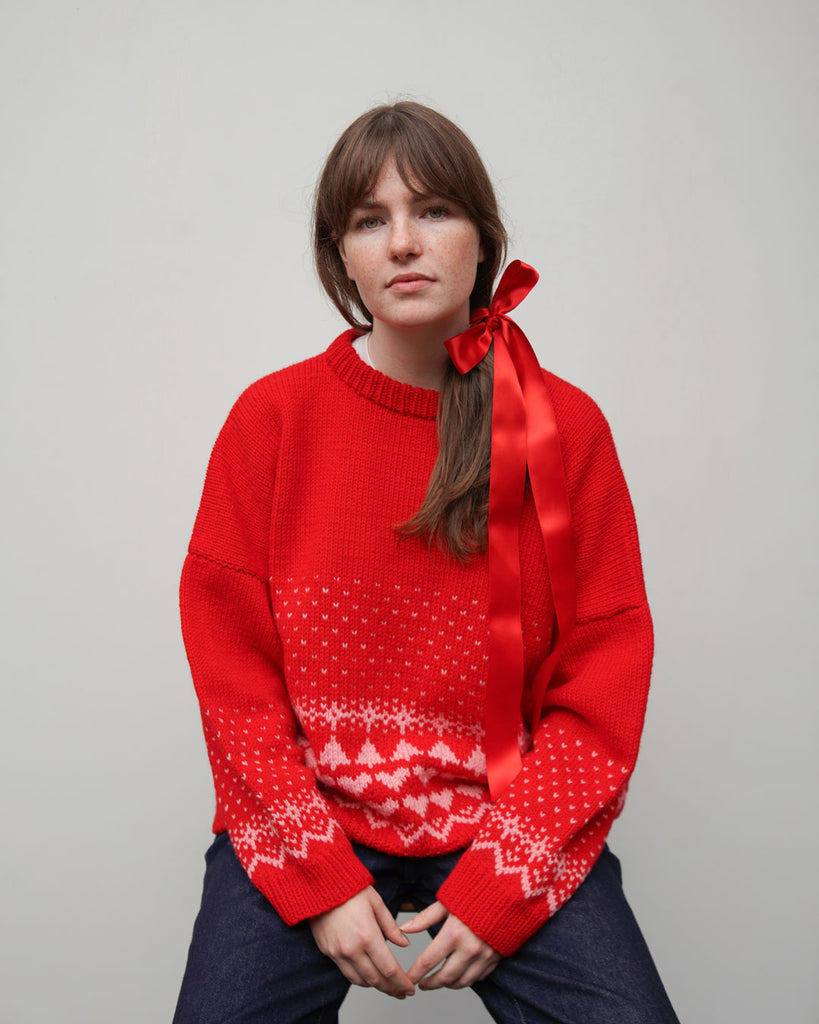 OPSKRIFT: Aluk Strik Julesweater Duo